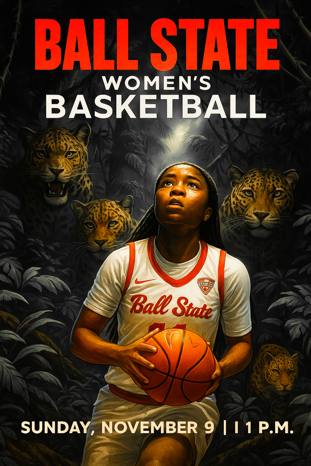Ball State Women's Basketball Poster